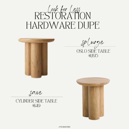 I mean this table is almost IDENTICAL and more than $1,000 less! Such a good restoration hardware dupe

Dupe alert, furniture dupe, home find, side table, nursery table, light wood, TJ Maxx dupe 

#LTKsalealert #LTKhome