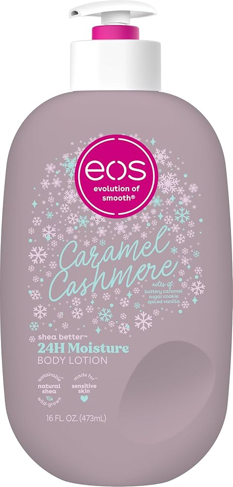 eos Shea Better Holiday Body Lotion, Caramel Cashmere, Limited Edition Skin Care, 24-Hour Moistur... | Amazon (US)