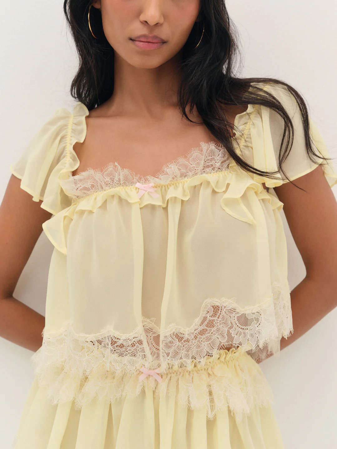 Chante Sleep Top — Baby Yellow | For Love & Lemons