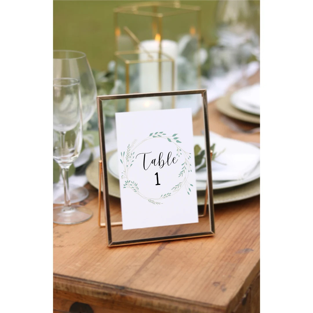 Wedding Table Number Template Wedding Templates Wedding Tables Numbers Modern Wedding Wedding Tem... | Etsy (CAD)