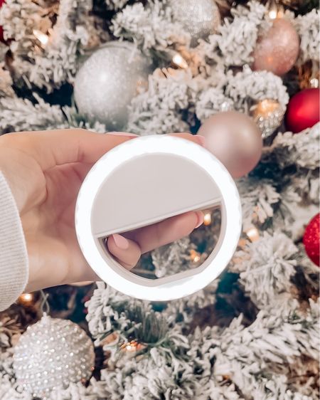 Ring light that clips on to your phone, tablet, and computer. It has 3 brightness levels! Amazon gifts, gift guide, stocking stuffer, gift guide for her, gift guide for teens, Amazon finds, Amazon must haves  

#LTKFind #LTKGiftGuide #LTKunder50