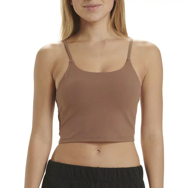 Avia Low Impact Sports Crop with Shelf Bra and Removable Pads - Walmart.com | Walmart (US)