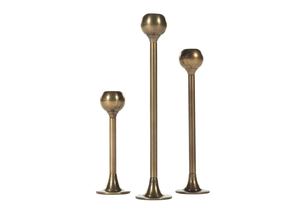 ORB BRASS CANDLESTICKS | Alice Lane Home Collection