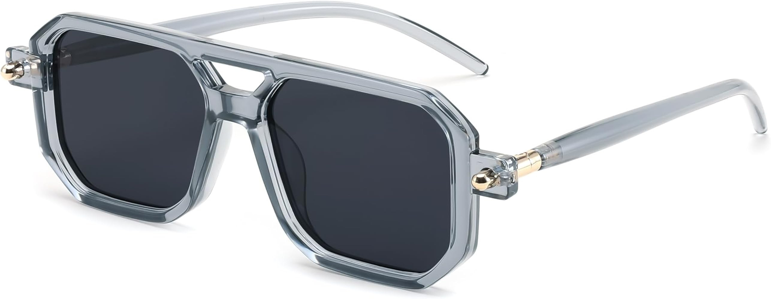 FEISEDY Vintage Square 70s Flat Aviator Sunglasses Women Men Classic Retro Stylish Frame UV400 Su... | Amazon (US)