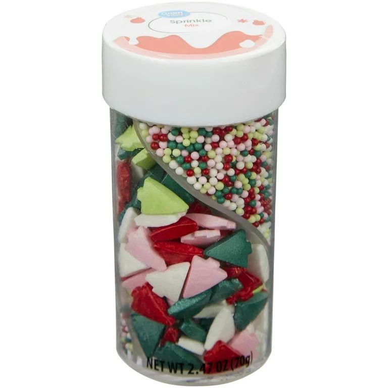 Great Value Merry and Bright Christmas Tree Sprinkle Mix, Assorted, 2.47 oz. | Walmart (US)