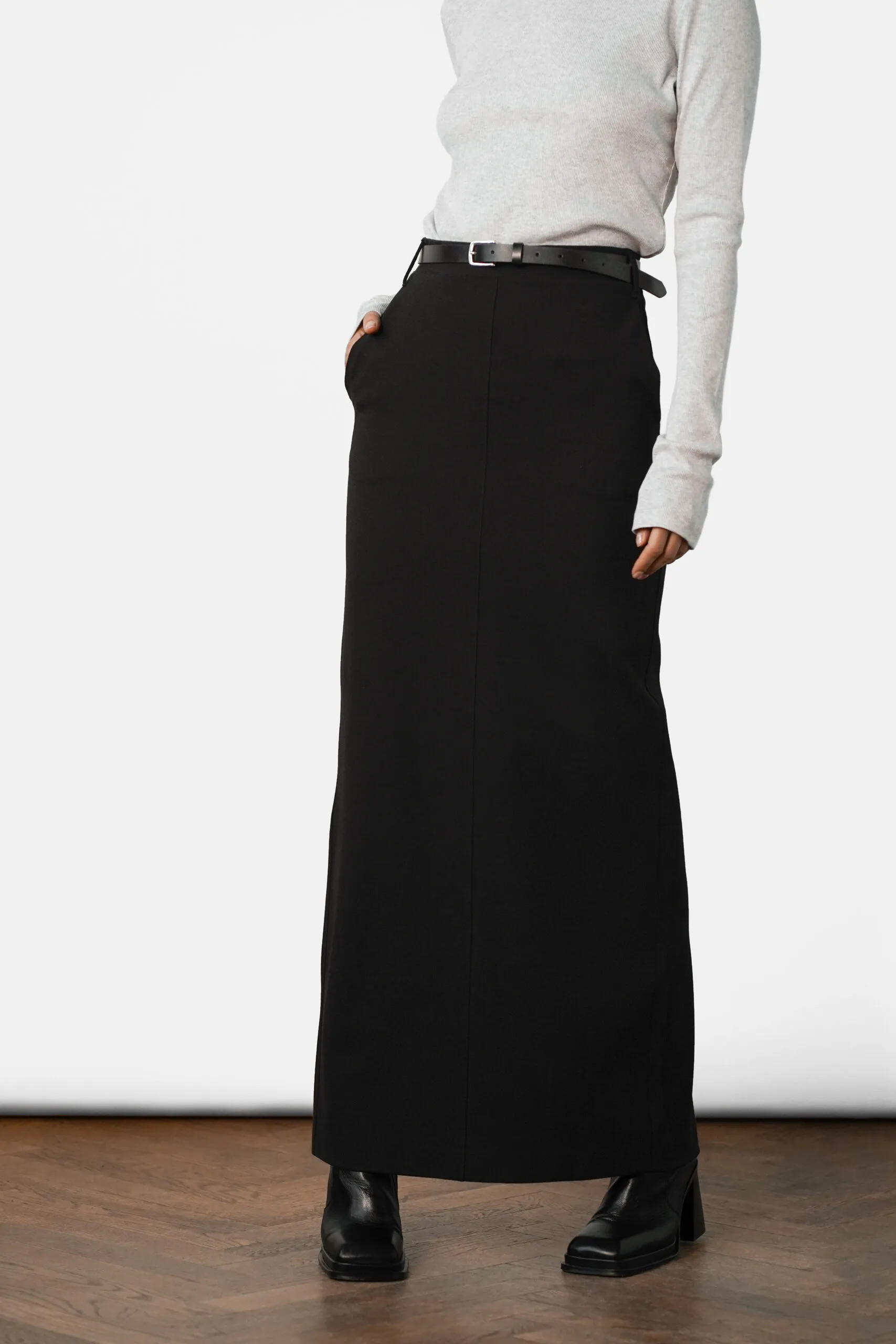 Tilde Maxi Skirt – Black | Residus AB
