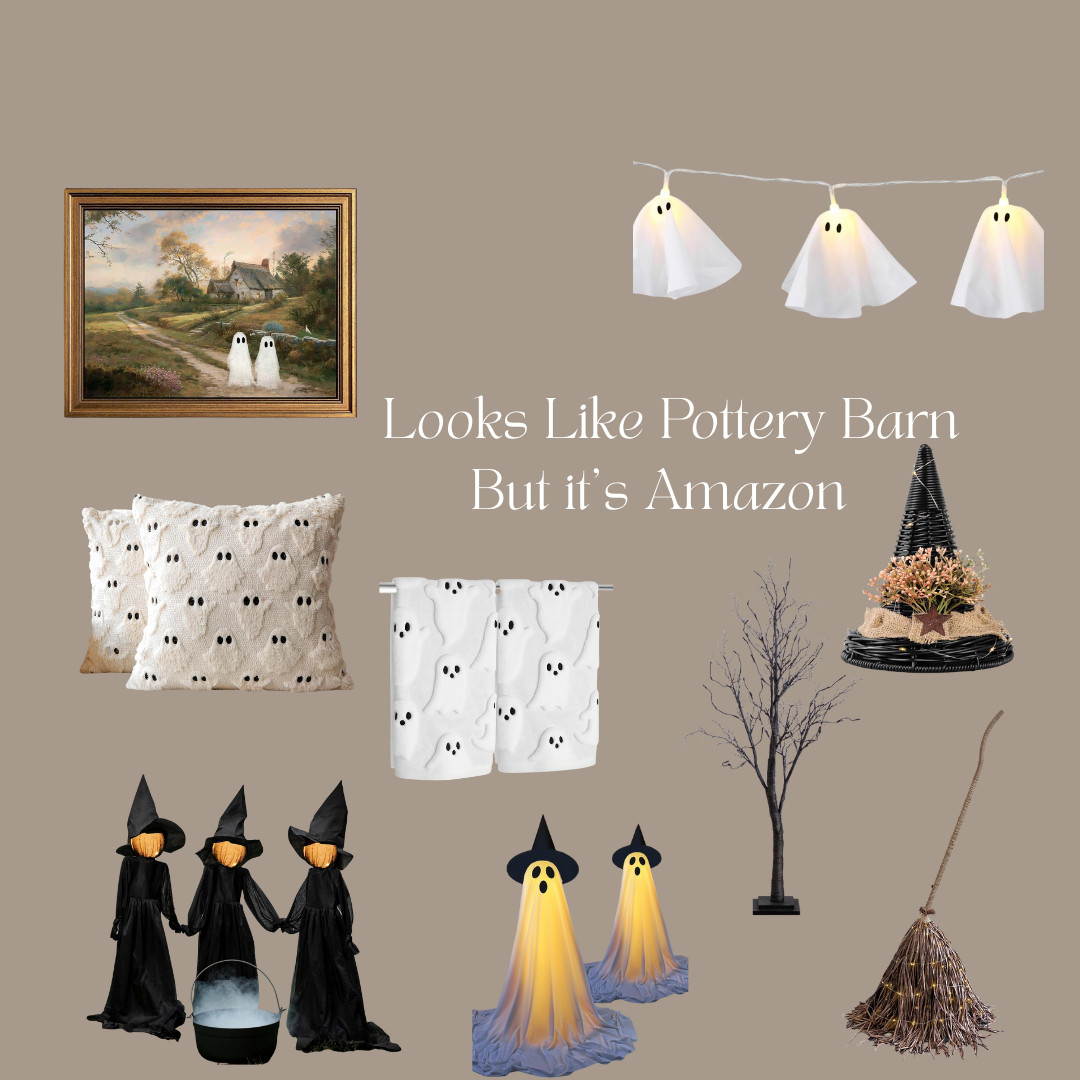 Fall Halloween decor you don't want to miss! Framed and ready art, fall, stems, woven witch hat from McGee and Co that is super popular, affordable, ghost pillow from Amazon, pottery barn Halloween, McGee and Co Halloween, Halloween candles 

 #LTKSeasonal #LTKHome #LTKSaleAlert