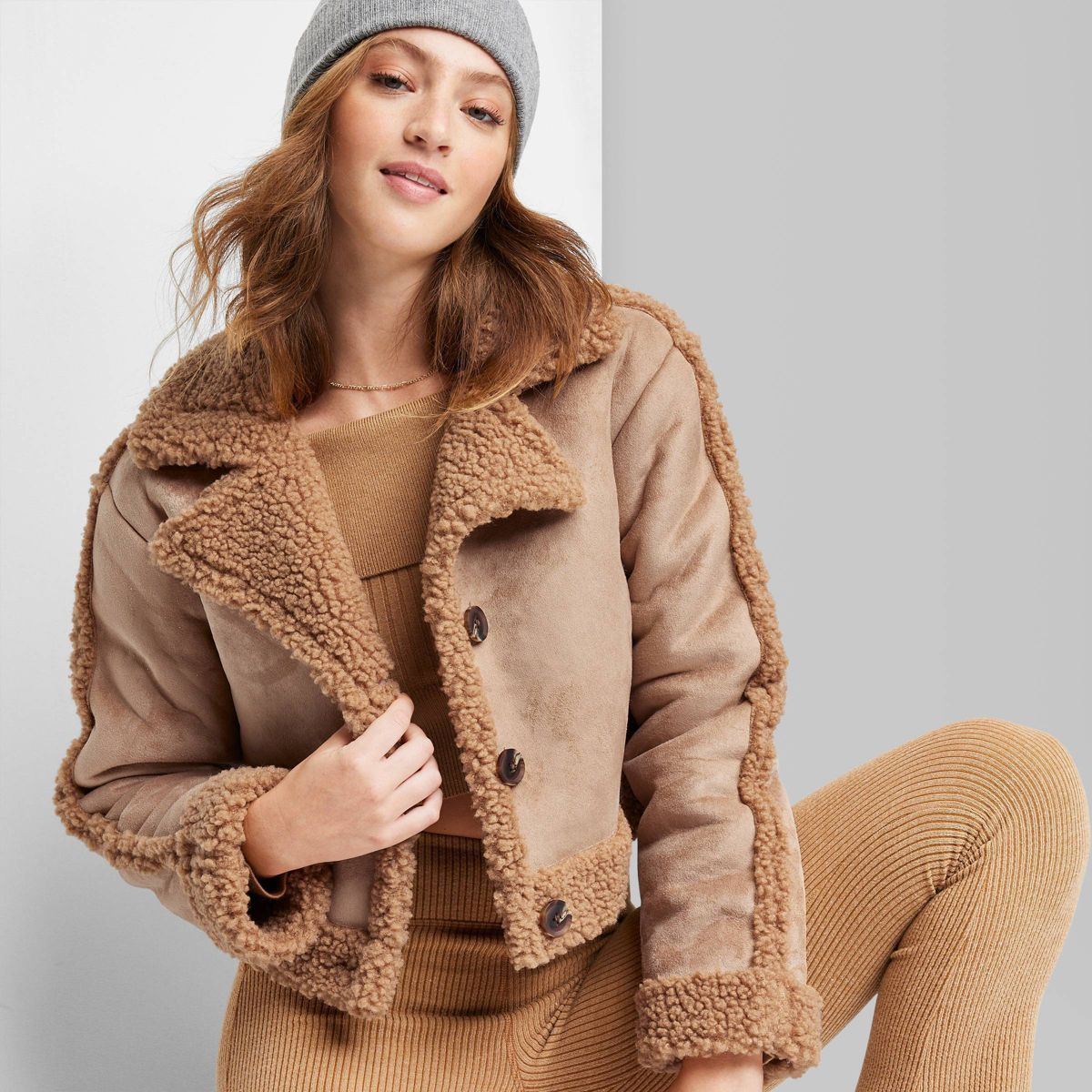 Women's Faux Shearling Jacket - Wild Fable™ | Target