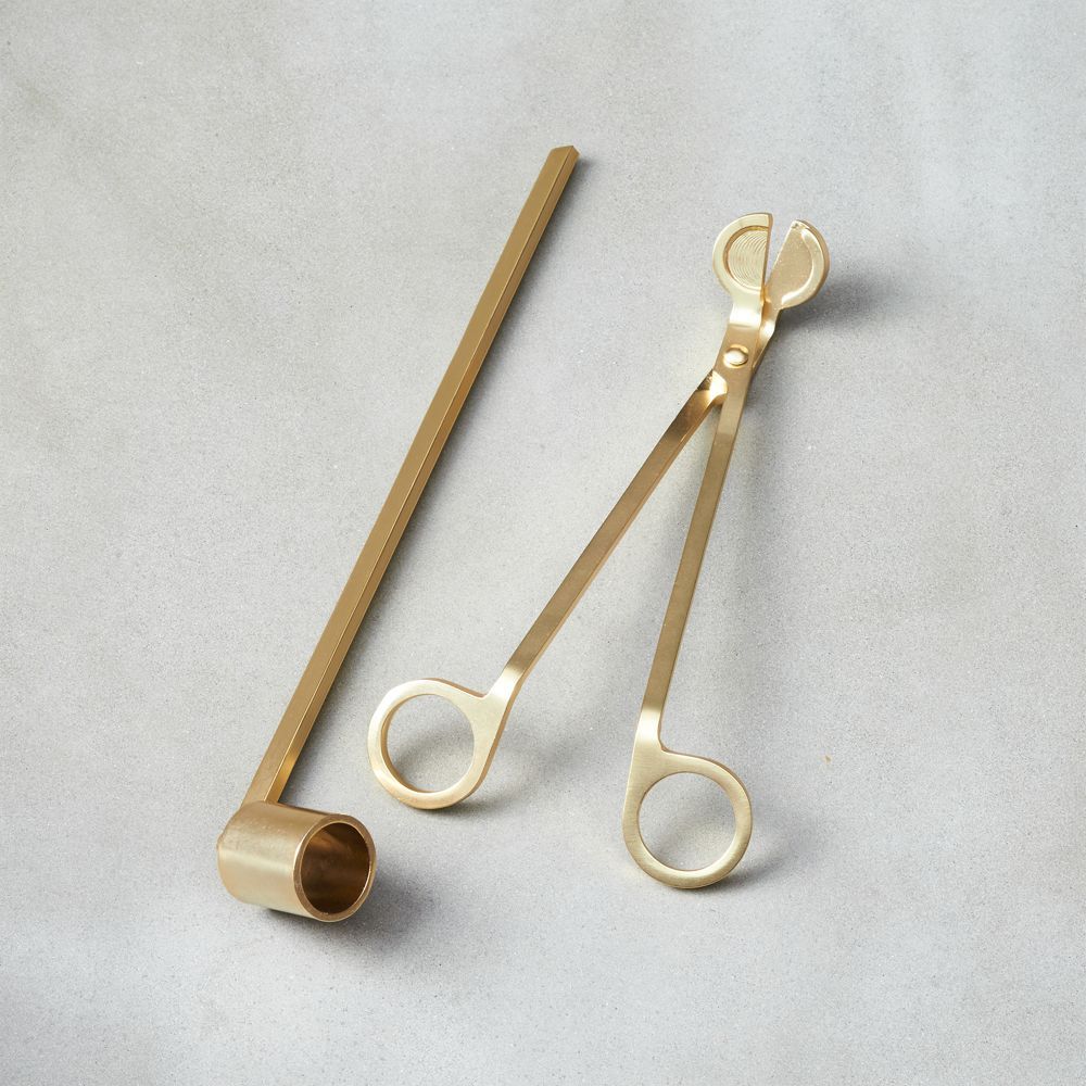 2-Piece Wick Trimmer and Candle Snuffer Set | CB2