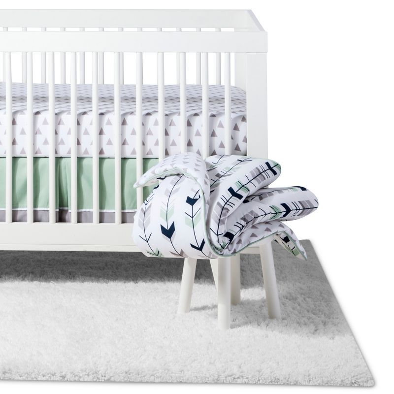 Sweet Jojo Designs Crib Bedding Set - Navy & Mint Mod Arrow - 11pc | Target