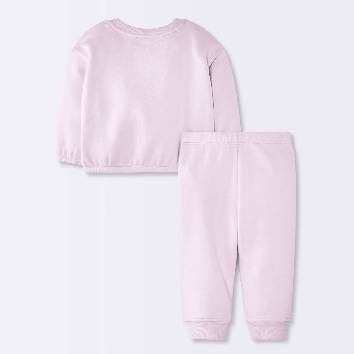 Baby Girls' 2pc Love Bug Fleece Sweatshirt and Jogger Pants Set - Cloud Island™ Purple | Target