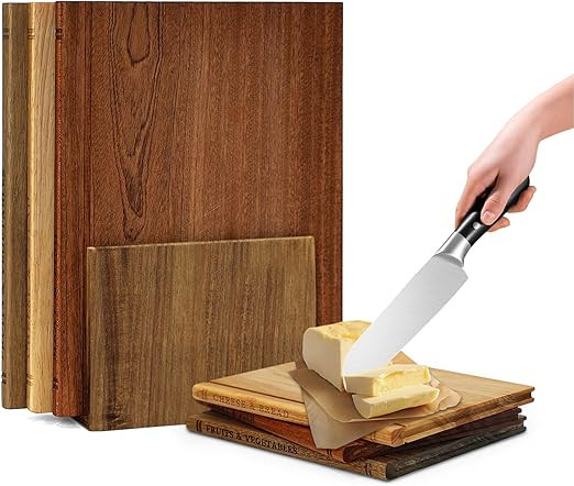 Book Cutting Board Set, Cutting Boards that Look Like Books, Cutting Board Books, Cutting Board L... | Amazon (US)