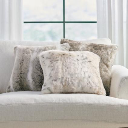 Classic Faux Fur Pillow | Grandin Road