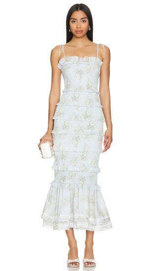 Geranium Dress in Victorian Blue Roses | Revolve Clothing (Global)