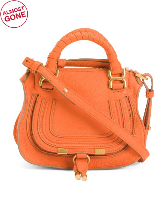 Made In Italy Leather Marcie Mini Satchel | TJ Maxx