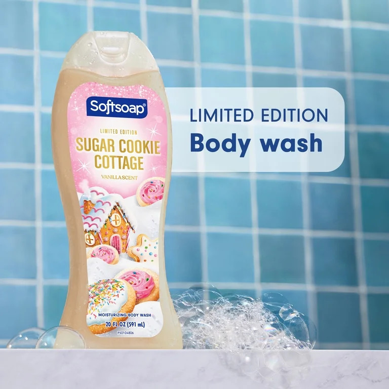 Softsoap Limited Edition Sugar Cookie Cottage Body Wash, Vanilla Scent, 20 fl oz | Walmart (US)