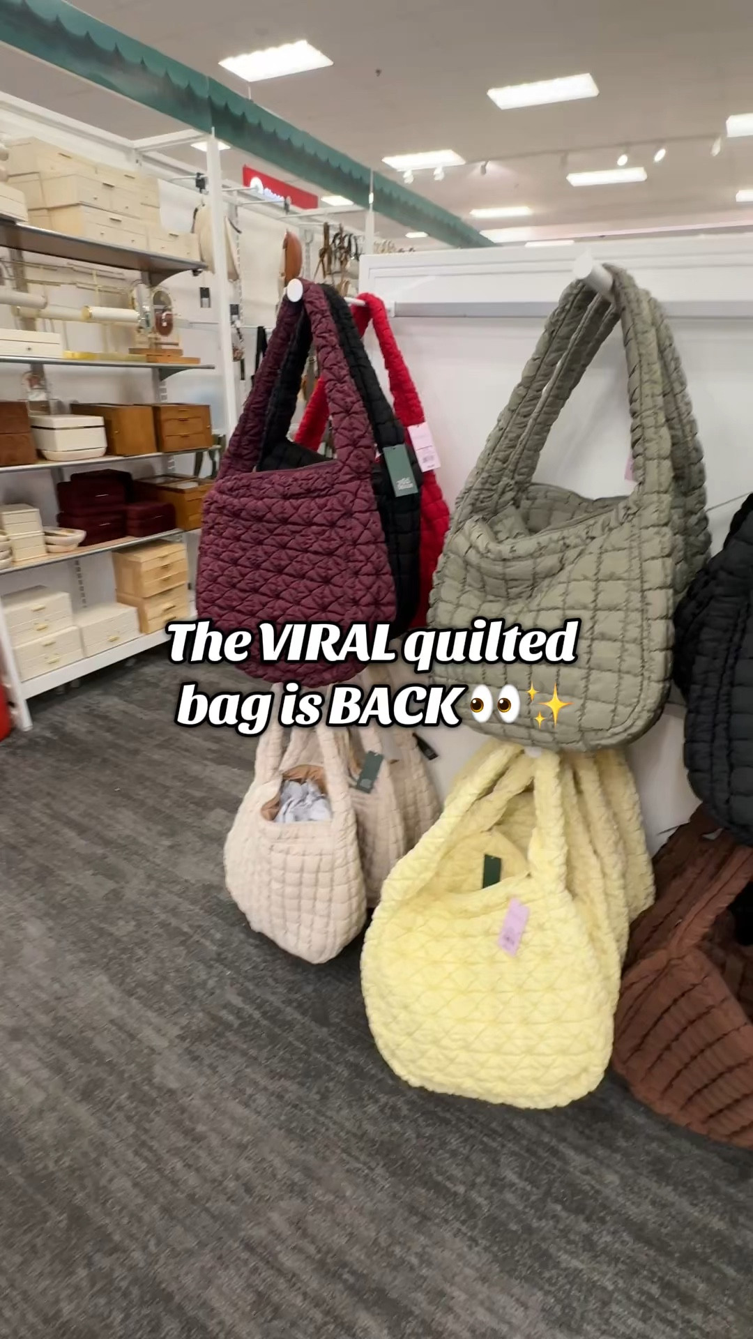 Targets viral quilted bag 

#LTKGiftGuide #LTKHoliday #LTKFindsUnder50