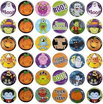 500 PC Halloween ROLL Sticker ASST | Amazon (US)
