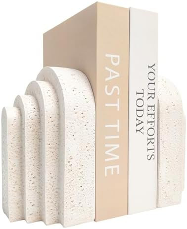 Heavy Duty Book Ends for Shelves, Decorative Book Stopper for Shelves, Resin Decor Bookends for H... | Amazon (US)
