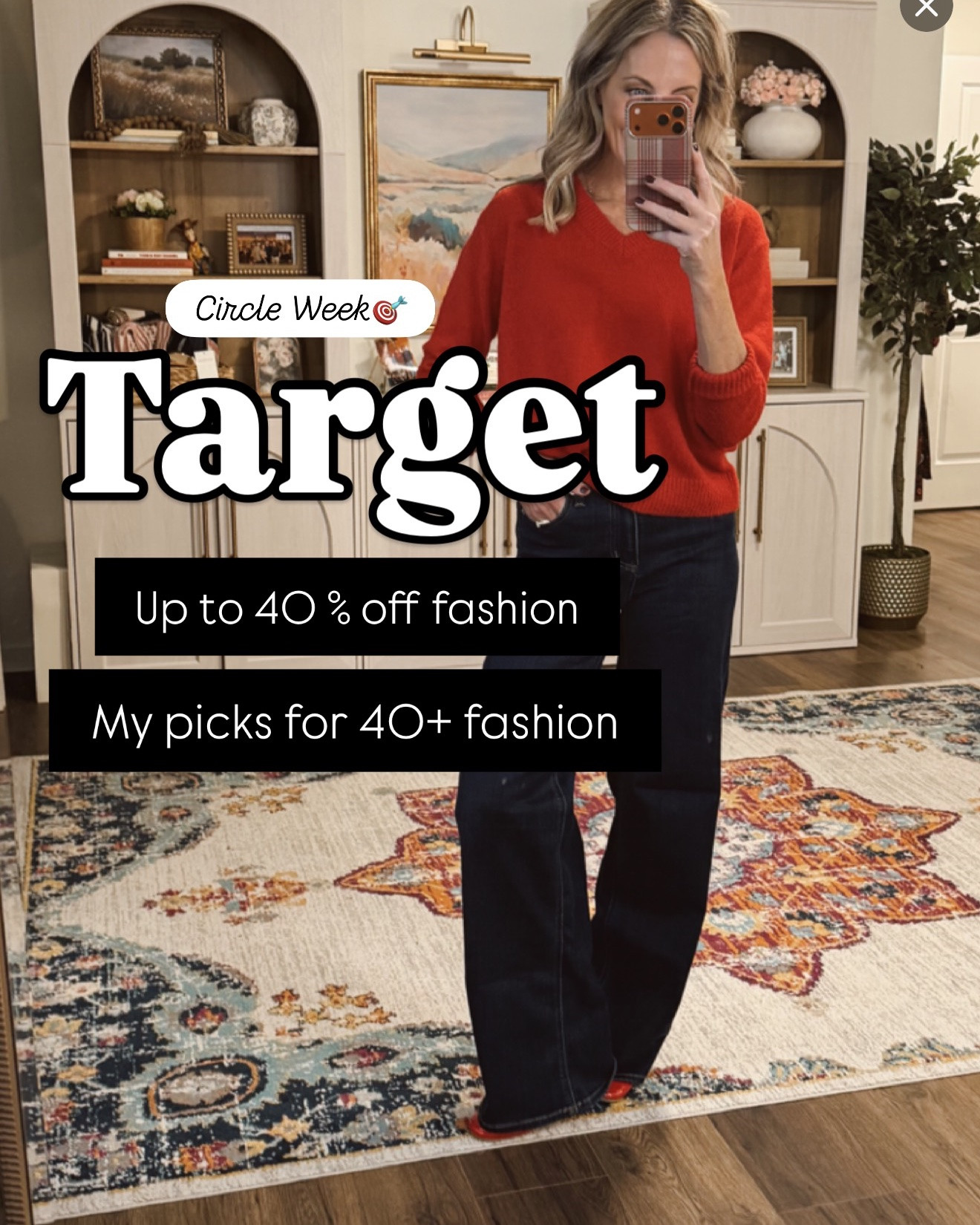 Comment TARGET and I’ll send you all the links! 🎯 Target Circle Week is HERE, and I found some seriously good Target fall fashion deals for women 40+! Think affordable fall workwear, teacher outfits, office outfits, cozy cardigans, fall sweaters, wide-leg pants, barrel-leg pants, everyday basics and cute casual weekend outfits—all from Target and so many pieces up to 40% off.

These are the kind of easy fall outfits for women that look pulled together without spending a fortune. I’m talking affordable Target fashion, women’s fall work outfits, teacher style, business casual outfits, casual fall outfits, fall capsule wardrobe pieces and everyday fashion for women over 40 and 50. Basically, if you need something cute for the classroom, office, errands, travel or the weekend, I found it. 🙌