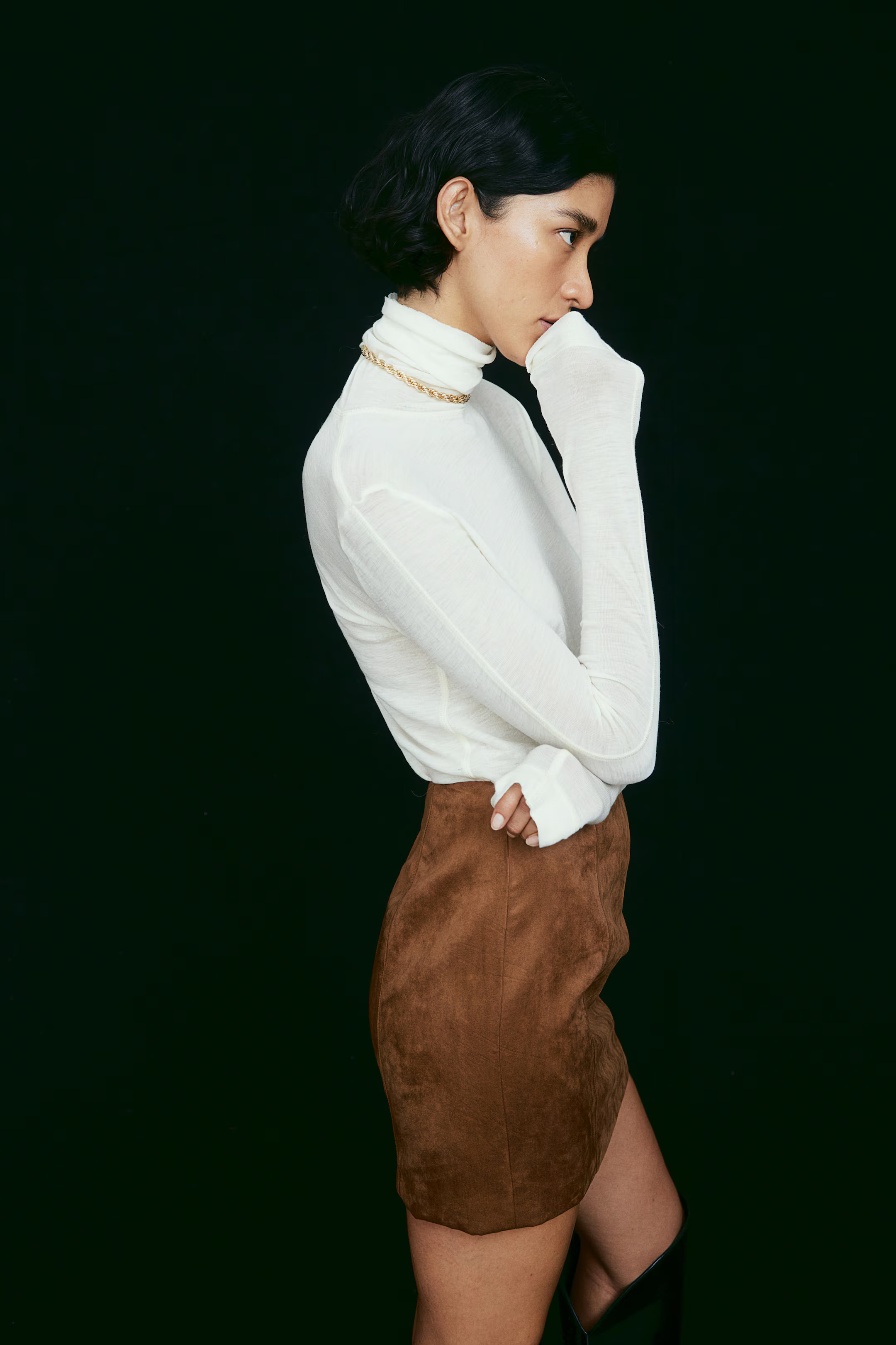 Polo-neck wool top | H&M (UK, MY, IN, SG, PH, TW, HK)