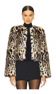 LOBA Purrla Faux Fur Jacket in Leopard from Revolve.com | Revolve Clothing (Global)