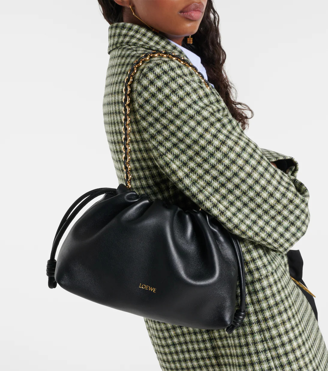 Flamenco Small leather clutch | Mytheresa (US/CA)