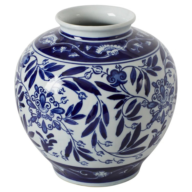 Trevor 9'' Handmade Porcelain Table Vase | Wayfair North America