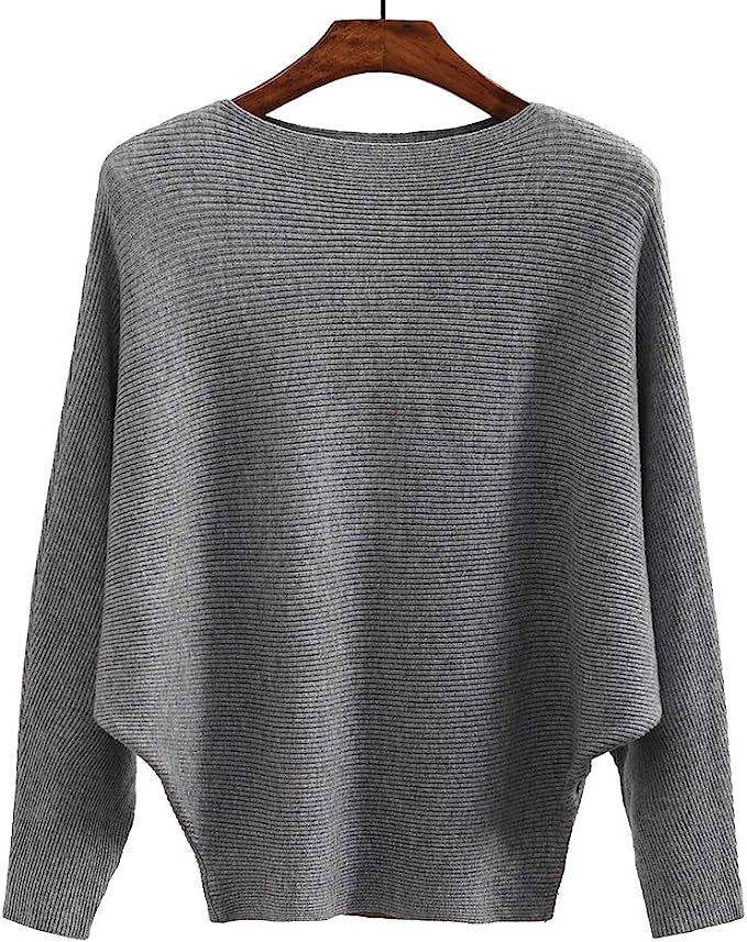 Ckikiou Women Sweaters Batwing Sleeve Casual Cashmere Jumpers Winter Pullovers | Amazon (CA)