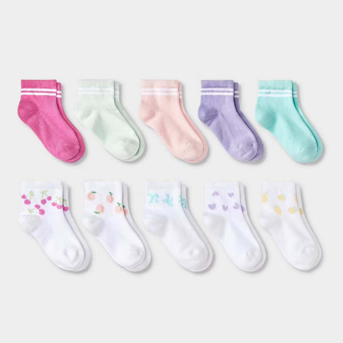 Toddler 10pk 'Fruits' Ankle Socks - Cat & Jack™ | Target
