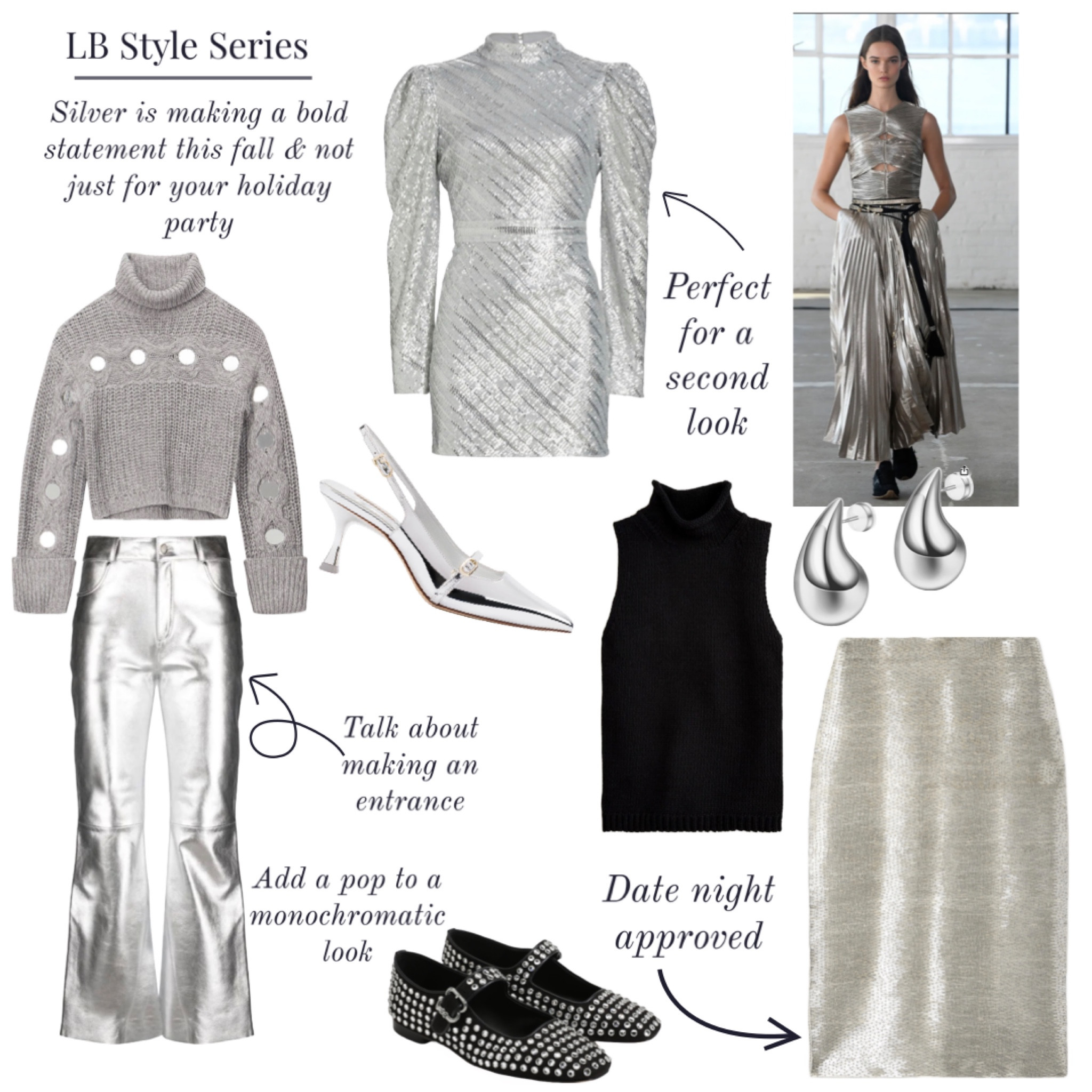 Silver is making a bold statement this fall, and not just for the holidays 