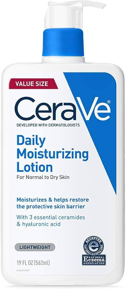 CeraVe Daily Moisturizing Lotion for Dry Skin, Body Lotion & Face Moisturizer with Hyaluronic Aci... | Amazon (US)