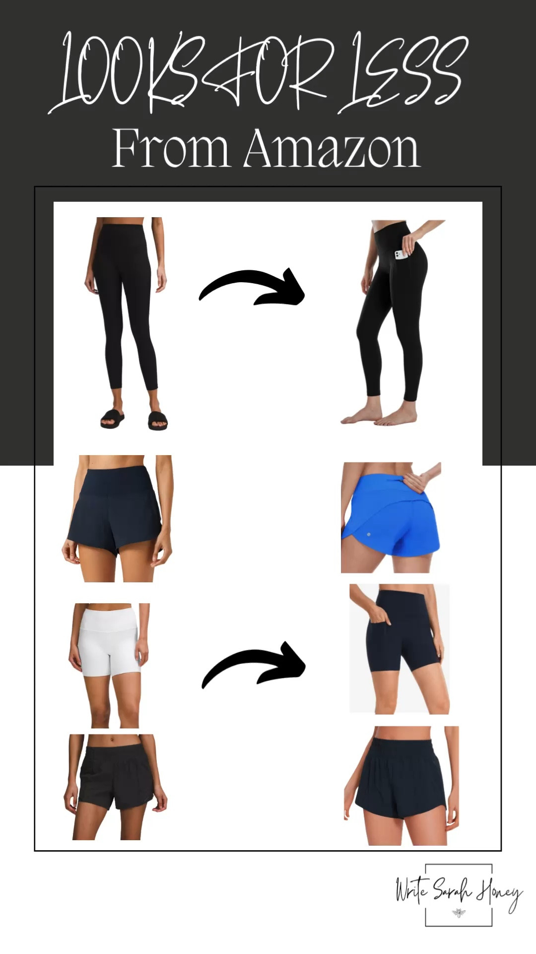 Score Big on Amazon's Looks for Less! Shop Now! Follow Write Sarah Honey for all the amazing deals!

#AmazonDeals
#LimitedTimeOffer
#AmazonFinds
#DealsOnAmazon
#FlashDeal
#AmazonSavings
#ShopAmazon
#AmazonSteals
#ExclusiveDeal
#LookforLess 

#LTKfitnessgoals #LTKSaleAlert #LTKActive