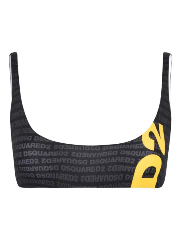 DSQUARED2logo-print bikini top | Farfetch Global