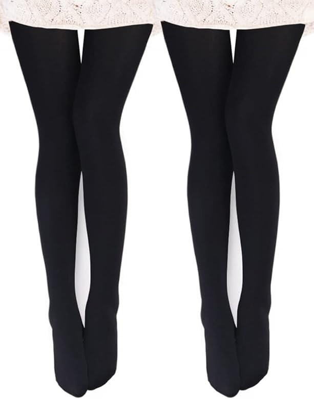 VERO MONTE Womens Opaque Fleece Lined Tights Colorful Warm Winter Thermal Tights | Amazon (US)
