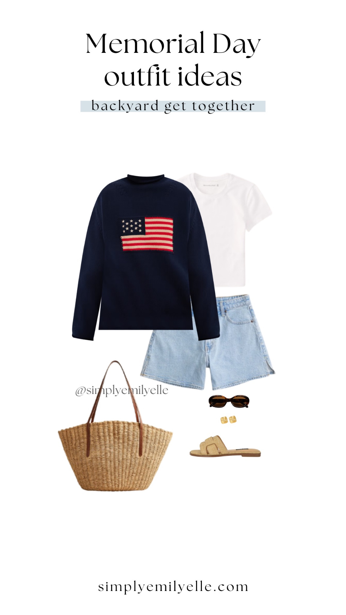 Memorial Day, Memorial Day outfit, Memorial Day outfits, summer outfit, casual summer outfit, bbq outfit idea, summer bbq outfit idea, flag sweater, American flag sweater, red white and blue outfit

#LTKStyleTip #LTKFindsUnder50 #LTKSaleAlert