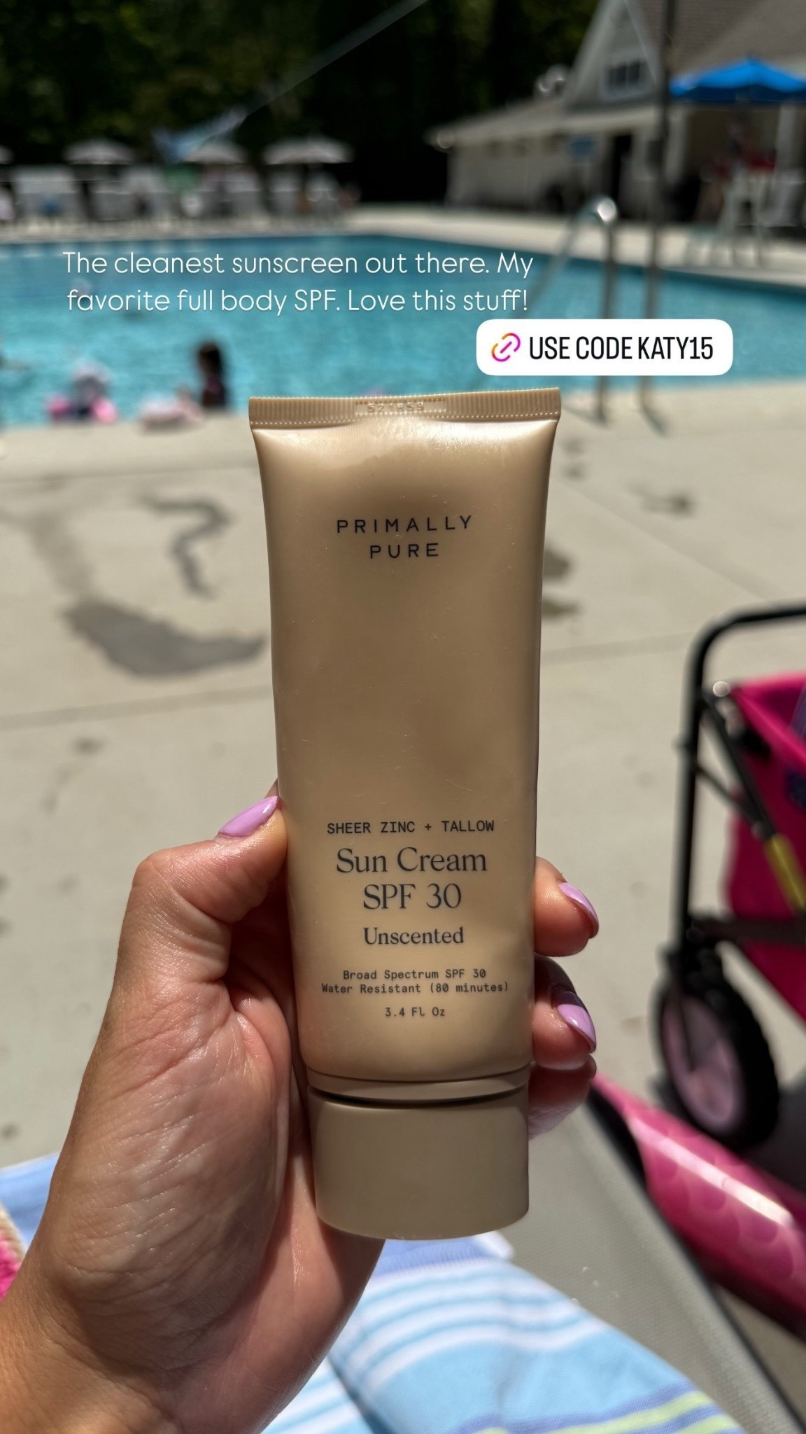 love this clean sunscreen from primally pure

Use code KATY15 for $$ off! 

#LTKSaleAlert #LTKBeauty
