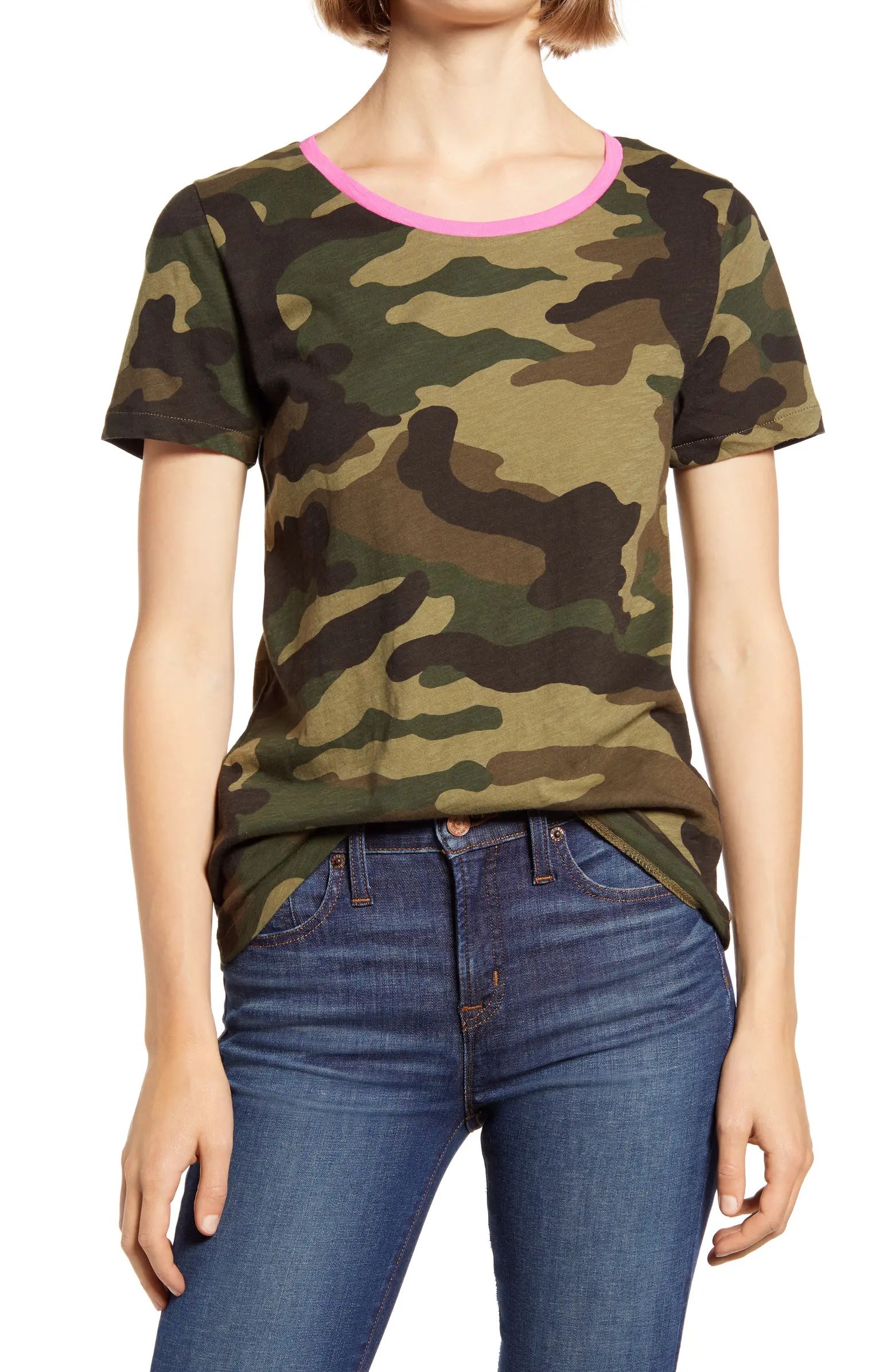 Camo Ringer T-Shirt | Nordstrom