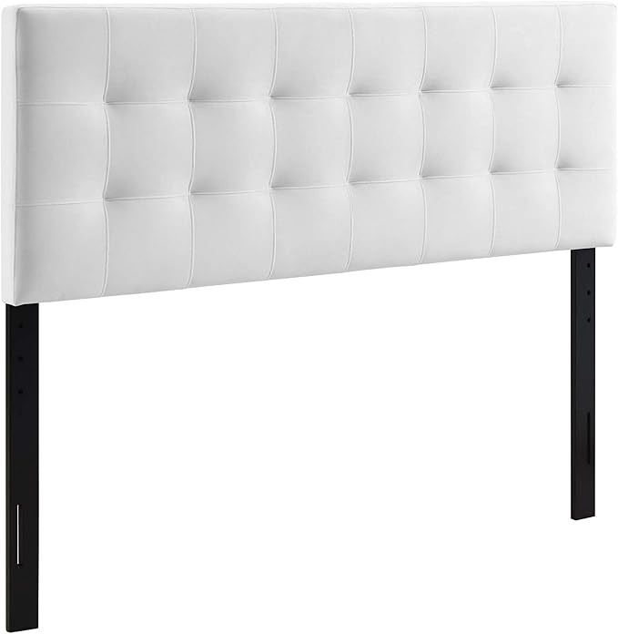 Modway Lily Biscuit Tufted Full Performance Velvet Headboard, White | Amazon (US)
