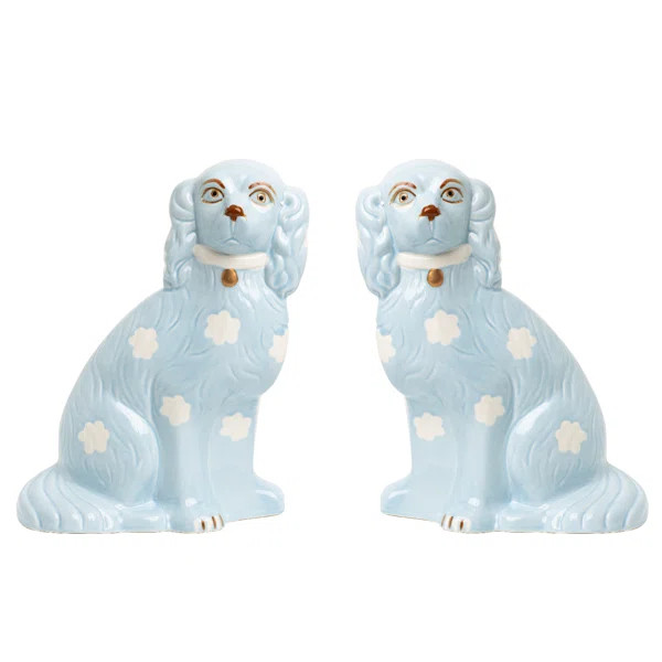 PALE PINK STAFFORDSHIRE DOGS MEDIUM | Wayfair North America