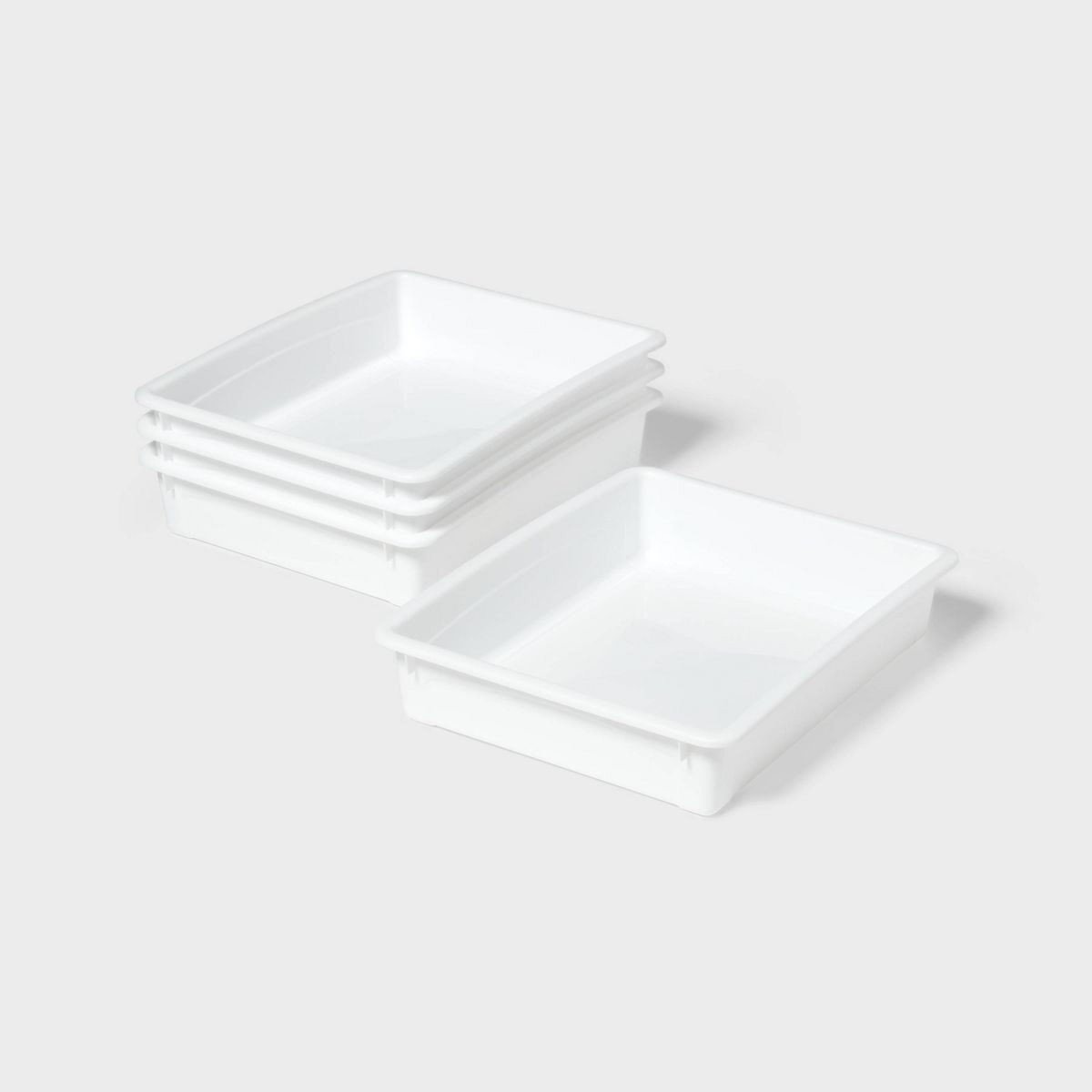 4ct Paper Tray Bins White - up&up™ | Target