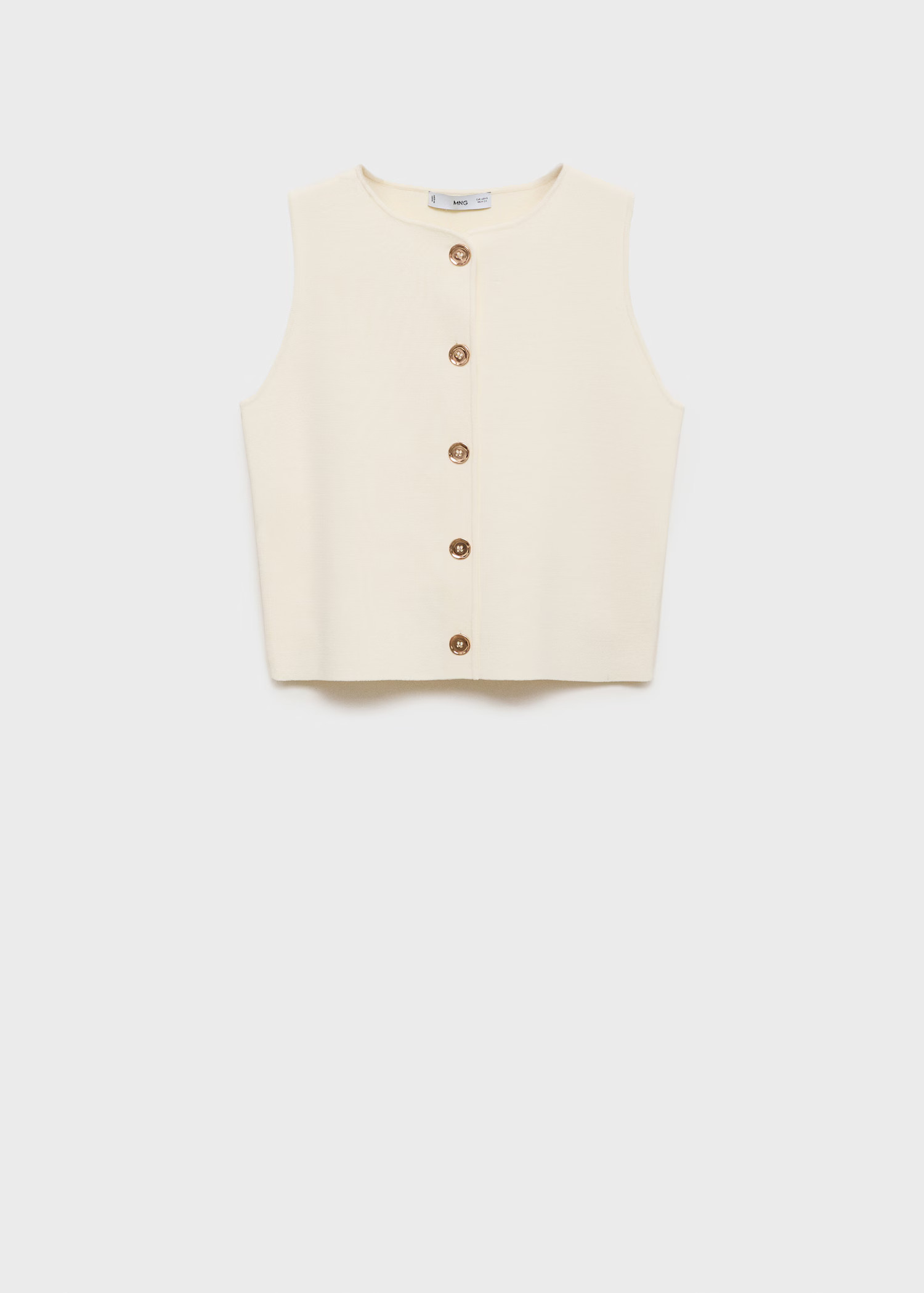 Fine-knit vest with buttons - Women | MANGO USA | Mango (US/MX/AU)