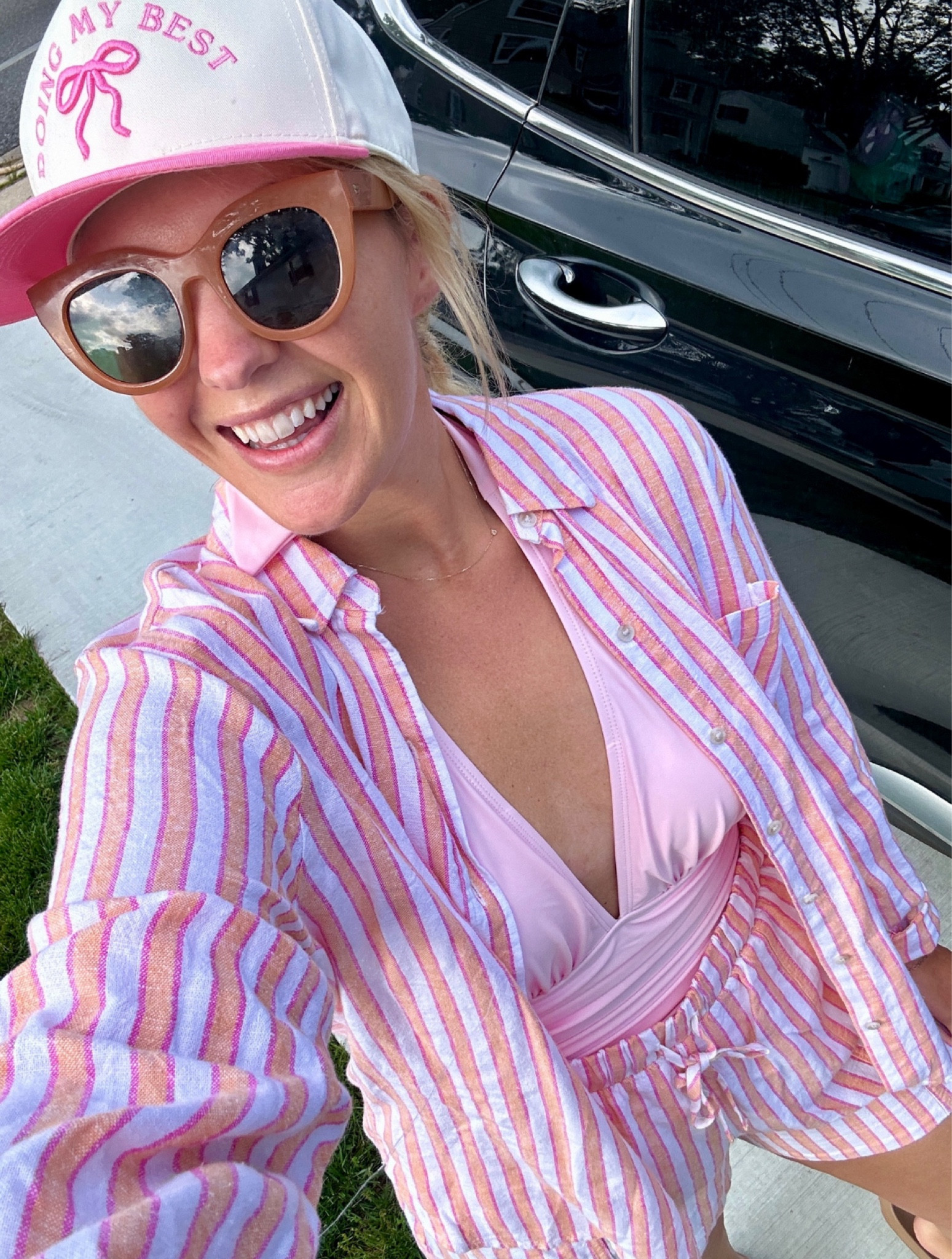 What I’m wearing on repeat this summer! 2 piece target set and 1 piece bathing suit! Summer outfit / pool outfit / swim cover up 

#LTKSwim #LTKSeasonal #LTKMidsize