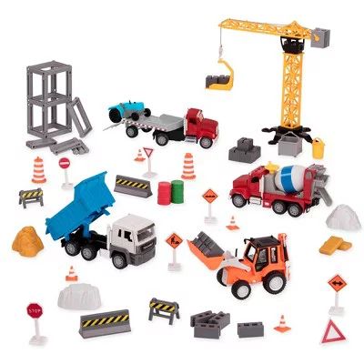 DRIVEN – Construction Playset with Toy Trucks and Crane (66pc) – Micro Series | Walmart (US)