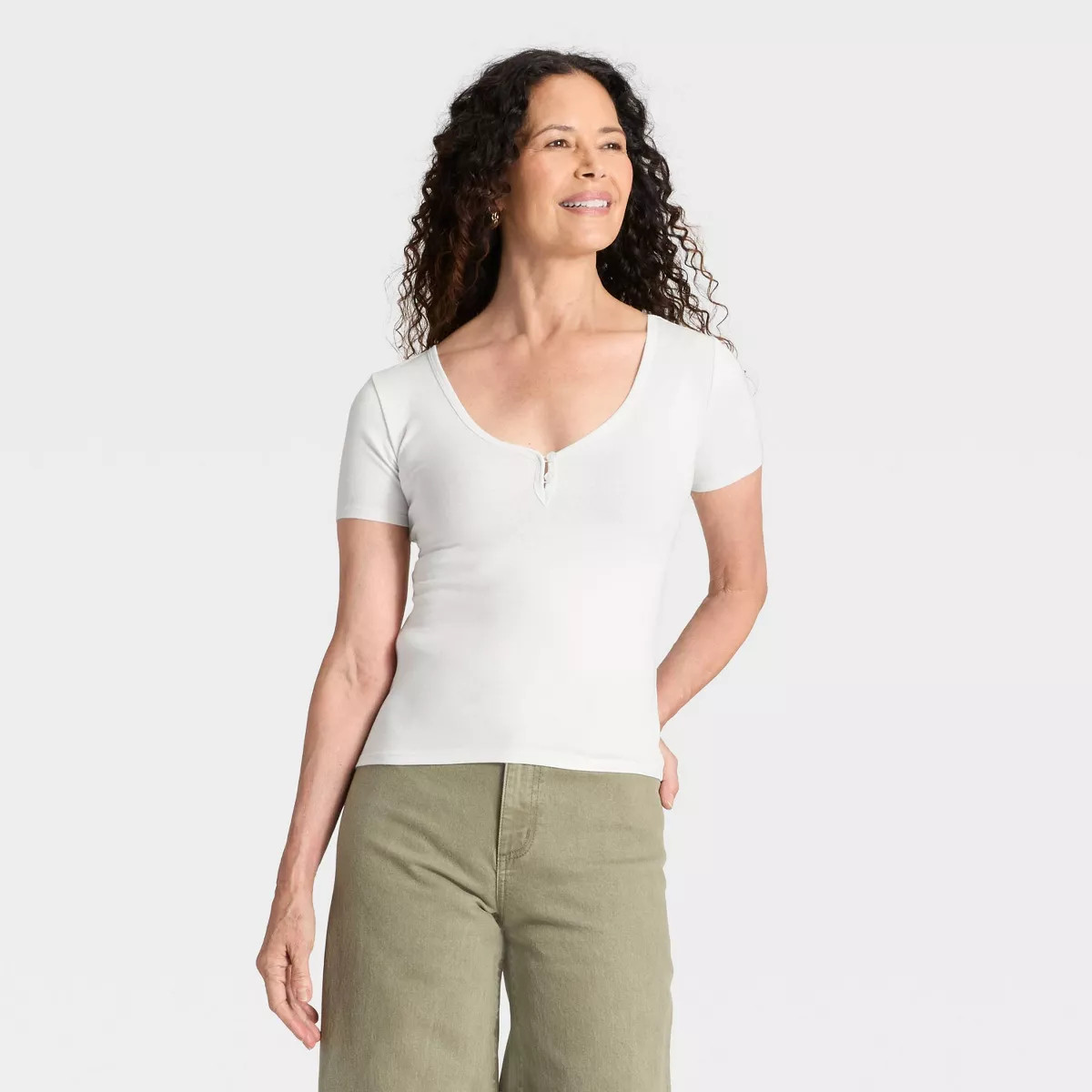 Women's Short Sleeve Henley Shirt - Universal Thread™ | Target
