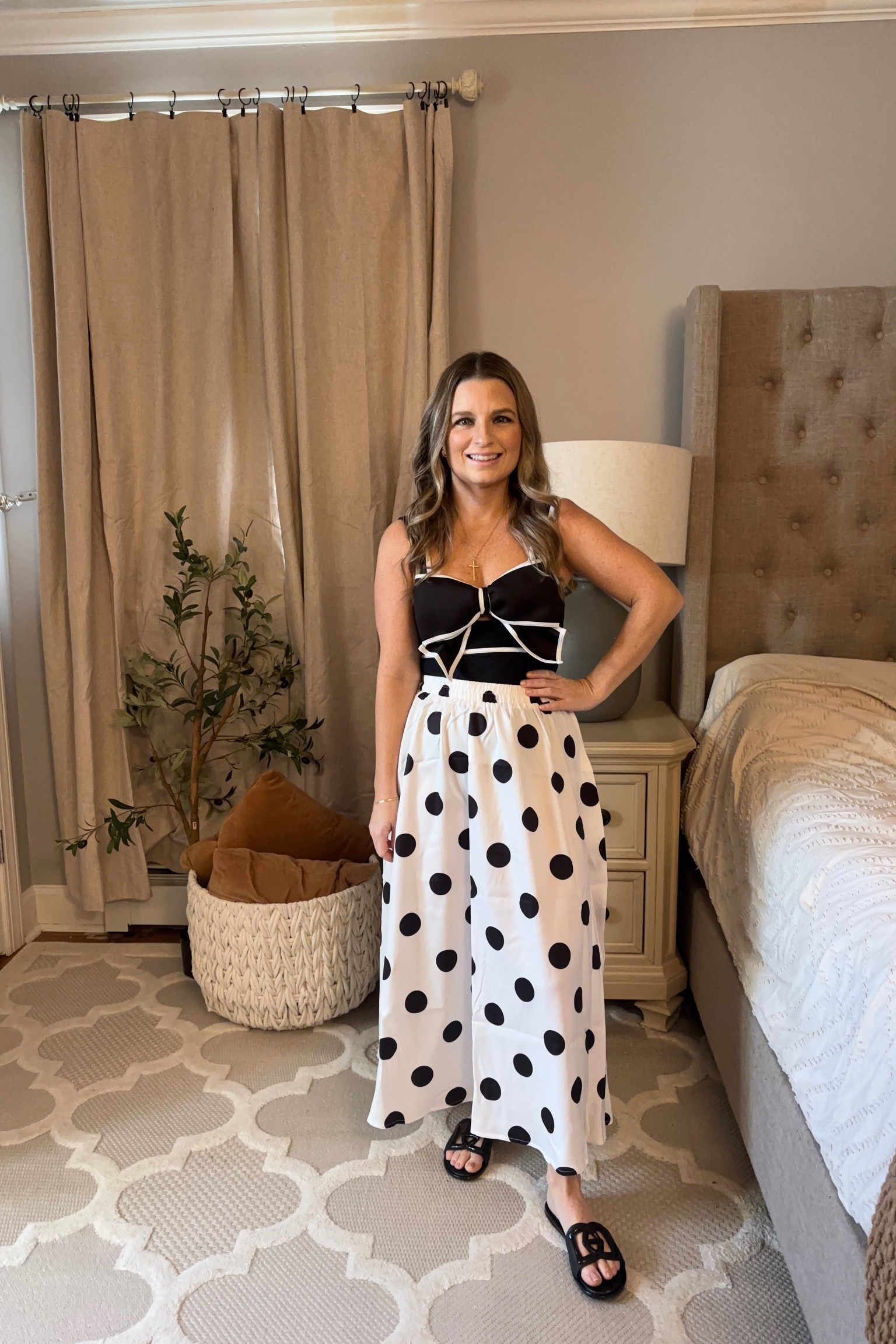 Swim with skirt coverup! Adorable bow and polka dots! 

#LTKStyleTip #LTKPetite #LTKSwim