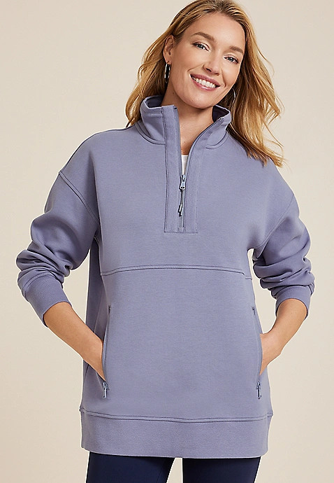 Athleisure Half Zip Pullover Sweatshirt | Maurices