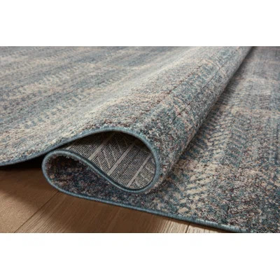 Angela Rose x Loloi Ember Blue / Beige Area Rug | Wayfair North America
