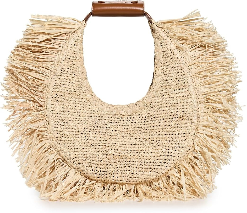 STAUD Women's Moon Raffia Tote Bag | Amazon (US)
