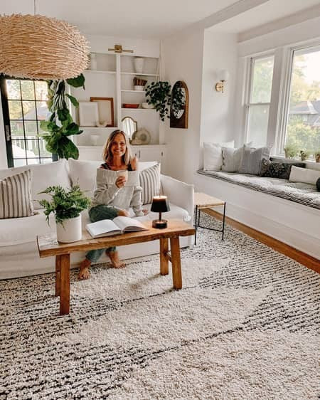 Off White Shattered Diamonds Area Rug | Rugs USA